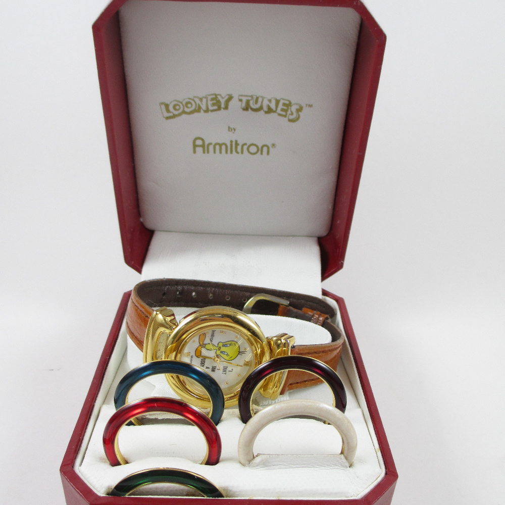 Armitron Looney Tunes Watch Tweety Bird Set VTG